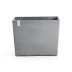 Ecopots Paris Bloempot Met Wielen B 85 x D 40 cm - Blauwgrijs