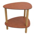 LIND DNA Curve Lounge S Bijzettafel - Cognac/Oak Nature