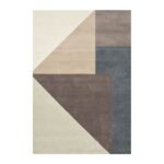 Linie Design Arguto Vloerkleed - Grijs / Blauw