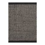 Linie Design Asko Vloerkleed - Zwart