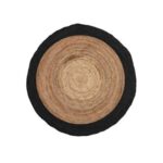 New Routz Rondo Vloerkleed Natural/black