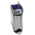 Simplehuman Butterfly Deluxe GFT Pedaalemmer 38 Liter (2x19 L) Vingerafdrukvrij