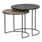Woood Exclusive Fara Bijzettafel Set van 2